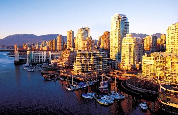 Coucher de soleil sur Vancouver