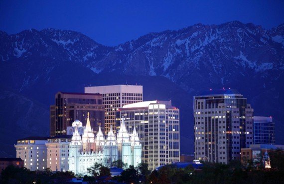 La nuit tombe sur Salt Lake City