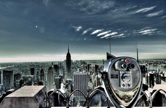 La vue du haut du Rockefeller, New York