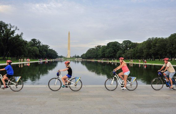 Promenade à vélo dans le parc National Mall