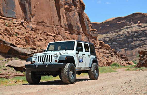 Jeep Wrangler à Canyonlands