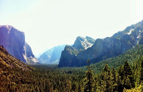 Vue de la vallée Yosemite à partir de Tunnel View
