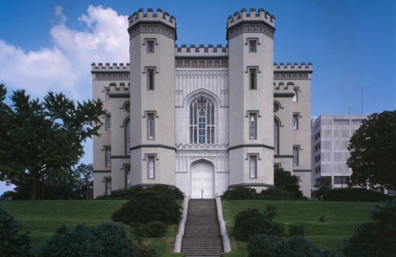Louisiana's Old State Capitol, Bâton Rouge (wiki-David J. Kaminsky, HAER Photographer)