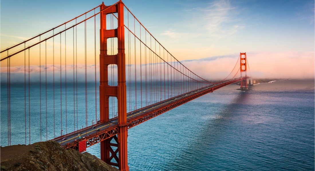 San Francisco's Golden Gate Red Bridge