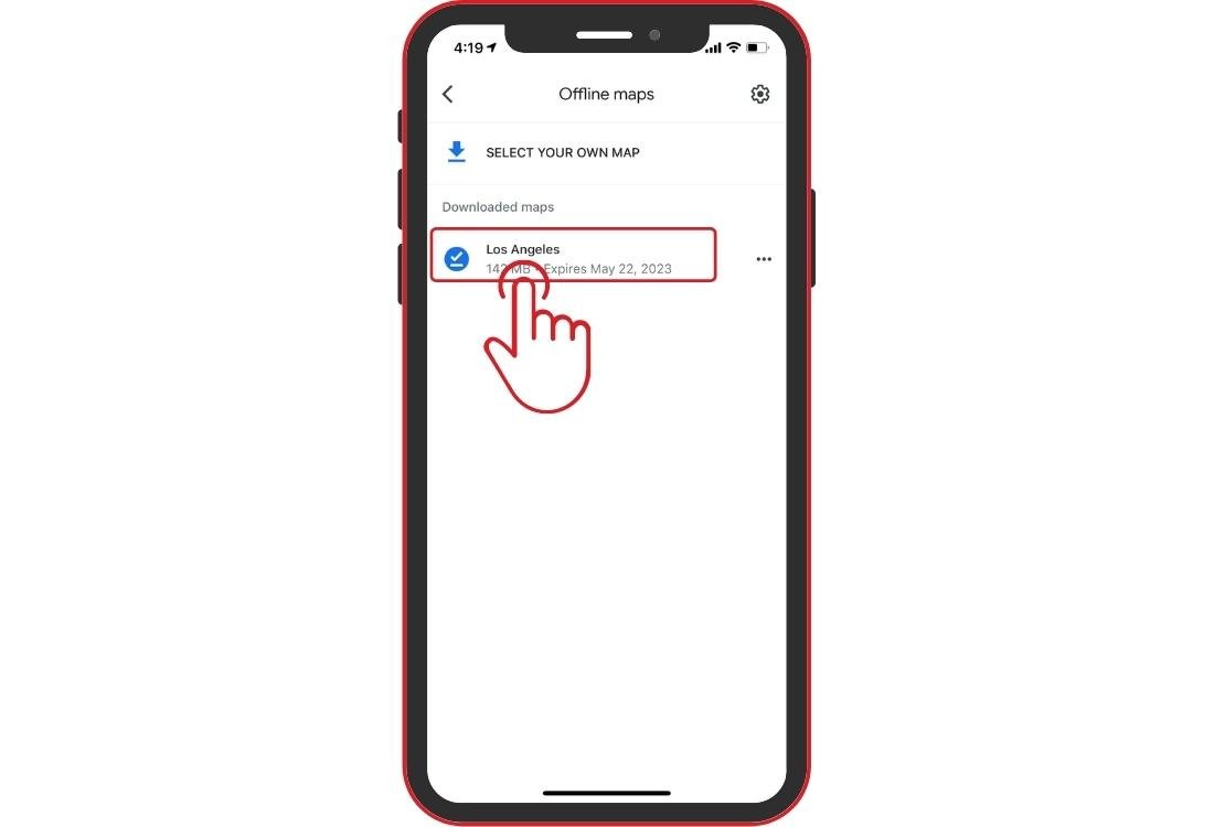 How to use the Google Maps GPS offline while travelling?