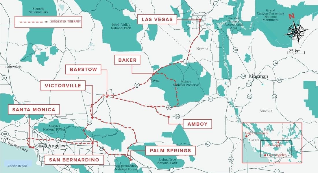 Route 66 From Los Angeles To Las Vegas The Ultimate Guide
