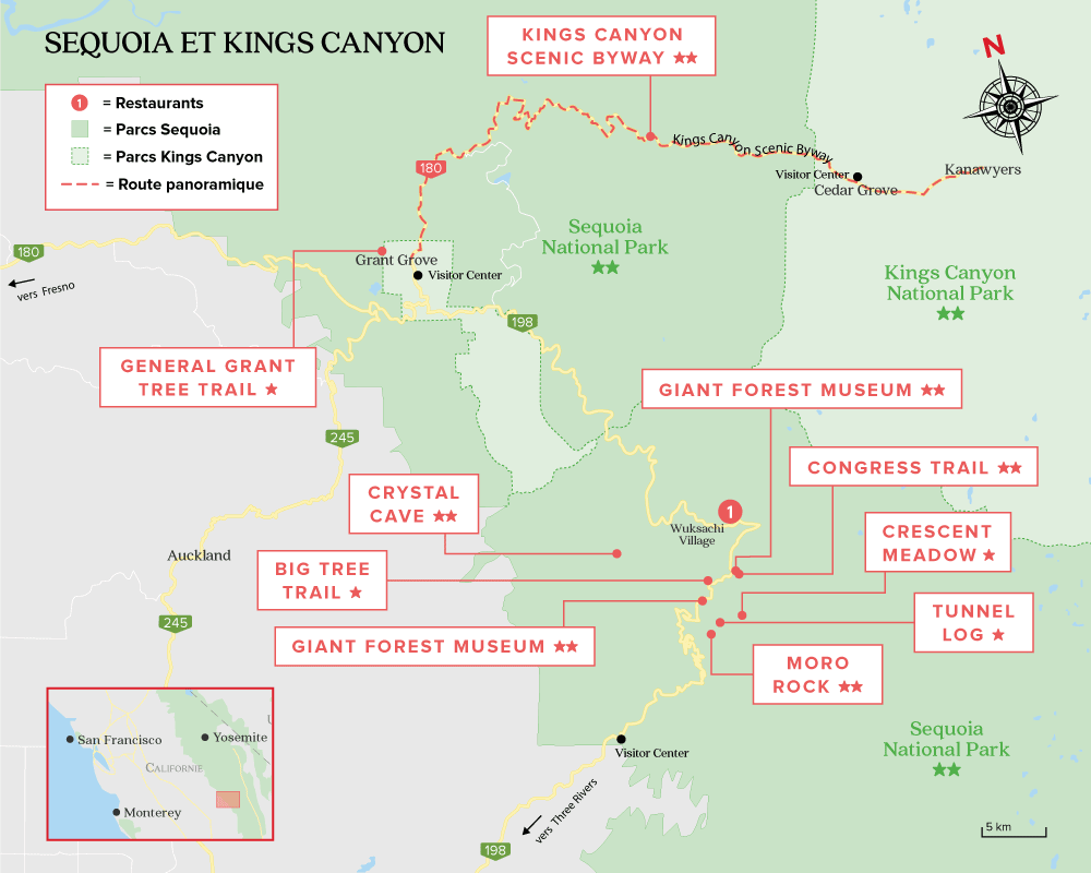 Carte Sequoia National Park