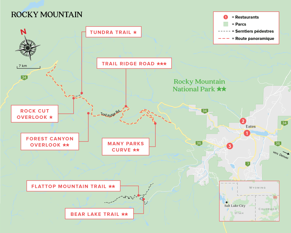 Carte Rocky Mountain National Park