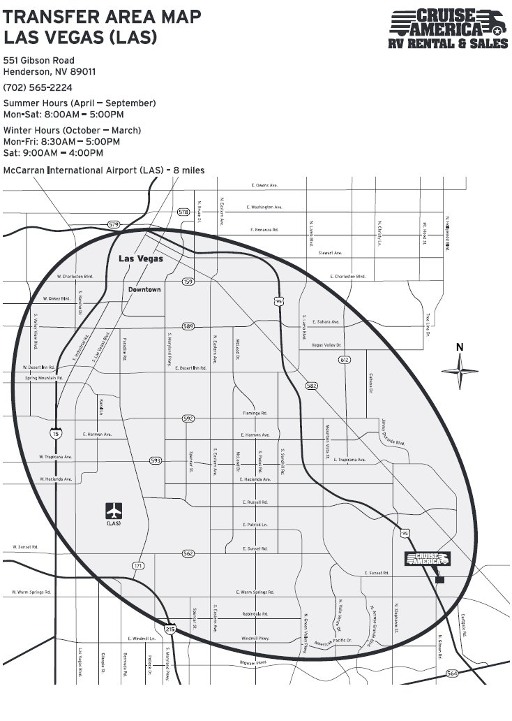 Transferts avec Cruise America