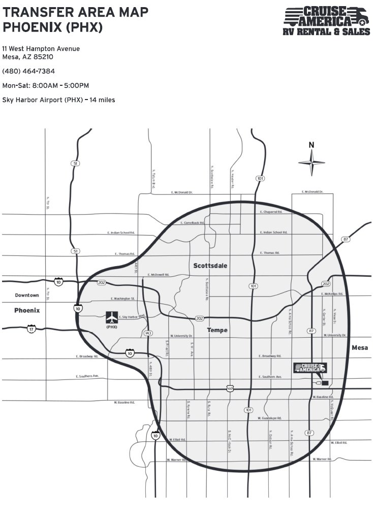 Transferts avec Cruise America